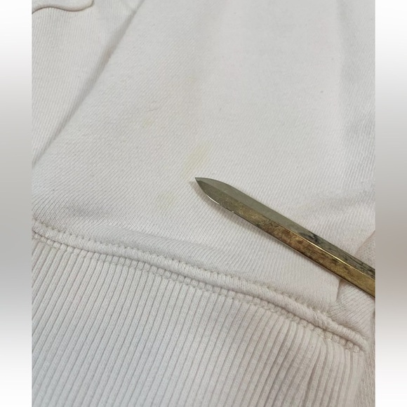 Real Good Aerie oversized lace up crew sweatshirt Pale Pink Woman’s Size L cute - Picture 14 of 16